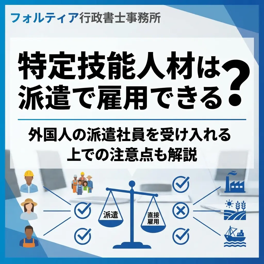 特定技能人材は派遣で雇用できる？外国人の派遣社員を受け入れる上での注意点も解説